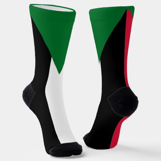 Chaussette Drapeau du Soudan (Angulaire)