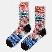 Chaussette Drapeau en bois de Croatie (Gauche)