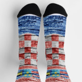 Chaussette Drapeau en bois de Croatie (Haut)