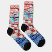 Chaussette Drapeau en bois de Croatie (Droite)