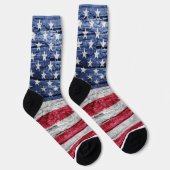 Chaussette Drapeau en bois des États-Unis (Droite)