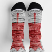 Chaussette Drapeau en bois du Canada (Haut)