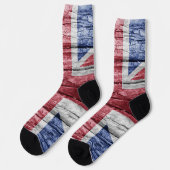 Chaussette Drapeau en bois du Royaume-Uni (Gauche)