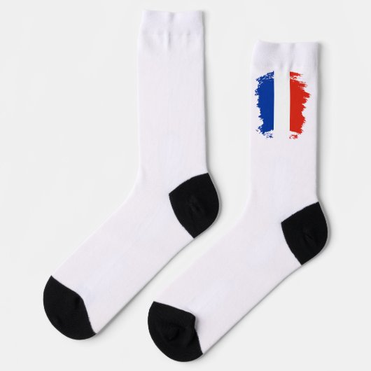 Chaussette drapeau français (Gauche)