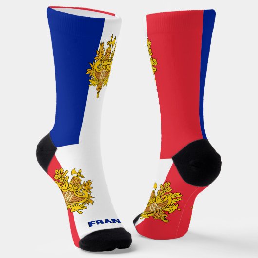 Chaussette Drapeau Français Patriotique, France Durable Premi (Angulaire)