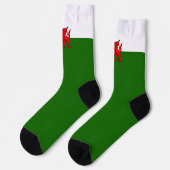 Chaussette Drapeau gallois (Gauche)