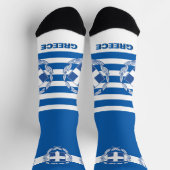 Chaussette Drapeau grec Socsk, Patriotique, Grèce durable (Haut)