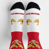 Chaussette Drapeau indonésien patriotique, Indonésie durable (Haut)