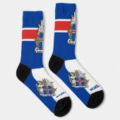 Chaussette Drapeau islandais patriotique, durable Islande (Droite)
