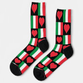 Chaussette Drapeau Italien Coeur Motif Italie National Pride (Gauche)