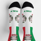 Chaussette Drapeau italien Patriotique, Italie durable Premiu (Haut)