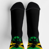 Chaussette Drapeau jamaïcain Palmiers tropicaux (Haut)