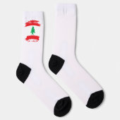 Chaussette Drapeau libanais (Droite)