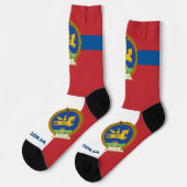 Chaussette Drapeau mongol Patriotique, Mongolie durable (Gauche)