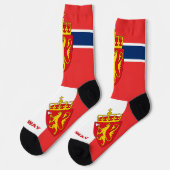 Chaussette Drapeau norvégien Patriotique, Norvège durable (Gauche)