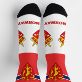 Chaussette Drapeau norvégien Patriotique, Norvège durable (Haut)