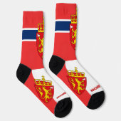 Chaussette Drapeau norvégien Patriotique, Norvège durable (Droite)