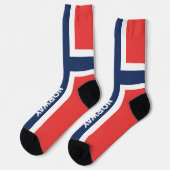 Chaussette Drapeau norvégien Scandinave (Gauche)