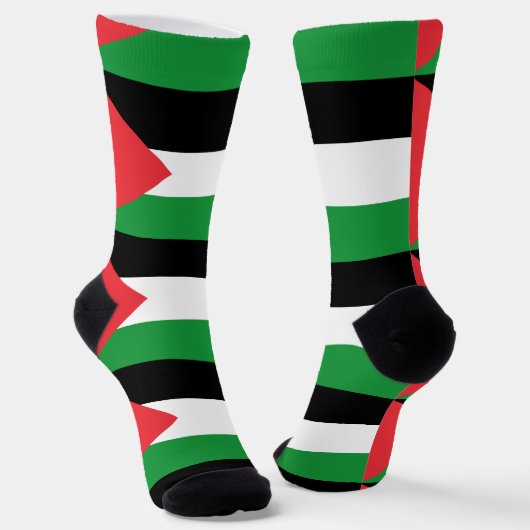 CHAUSSETTE DRAPEAU PALESTINE PALESTINE LIBRE (Angulaire)
