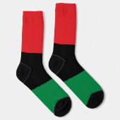 Chaussette Drapeau panafricain, Joyeux Kwanzaa (Droite)