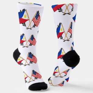 Chaussette Drapeau philippin américain Patrimoine philippin V