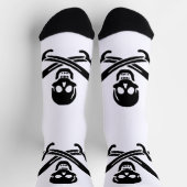 Chaussette Drapeau pirate crâne épées croisées (Haut)