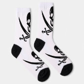 Chaussette Drapeau pirate crâne épées croisées (Droite)