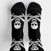 Chaussette Drapeau pirate crâne épées croisées (Haut)