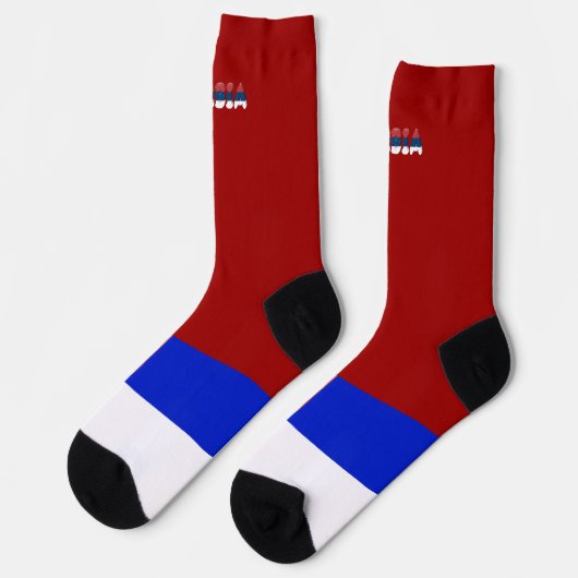 Chaussette Drapeau serbe (Gauche)