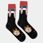 Chaussette Drapeau serbe Chaussettes patriotiques, Serbie dur (Droite)