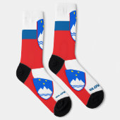 Chaussette Drapeau slovène Patriotique, Durable Slovénie (Droite)