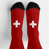 Chaussette Drapeau suisse (Haut)