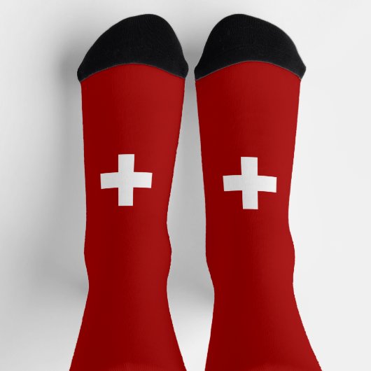 Chaussette Drapeau suisse (Haut)