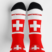 Chaussette Drapeau suisse patriotique, Suisse durable (Haut)