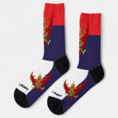 Chaussette Drapeau thaïlandais Patriotique, durable Thaïlande (Gauche)
