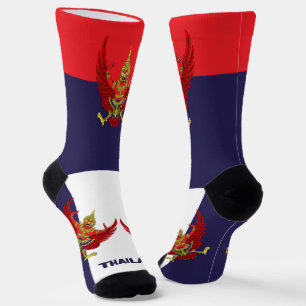 Chaussette Drapeau thaïlandais Patriotique, durable Thaïlande
