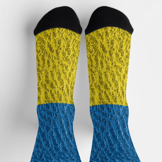 Chaussette Drapeau ukrainien en cuir (Haut)