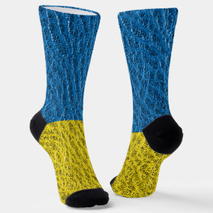 Chaussette Drapeau ukrainien en cuir