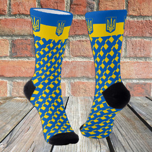 Chaussette Drapeau ukrainien & Ukraine Drapeau mode usure /sp
