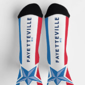 Chaussette Drapeau urbain de Fayetteville (Caroline du Nord) (Haut)