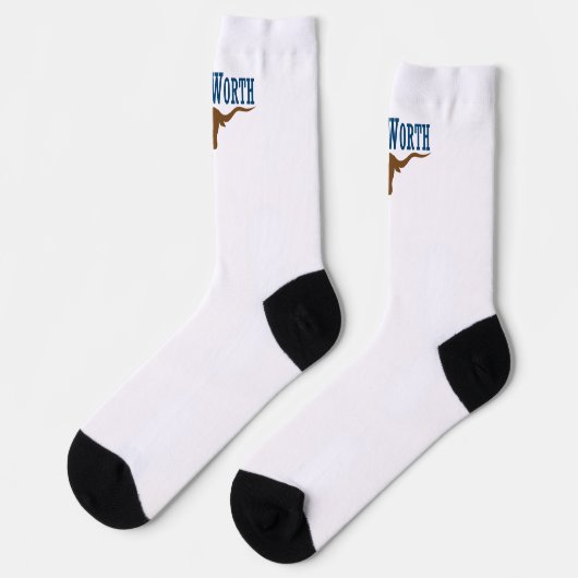 Chaussette Drapeau urbain de Fort Worth (Texas) (Gauche)