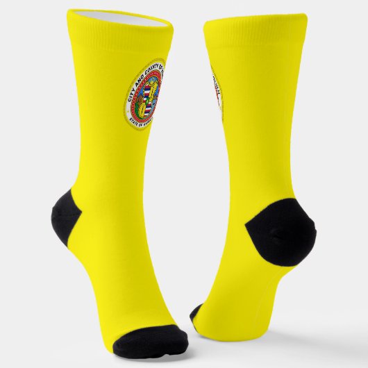 Chaussette Drapeau urbain de Honolulu (Hawaii) (Angulaire)