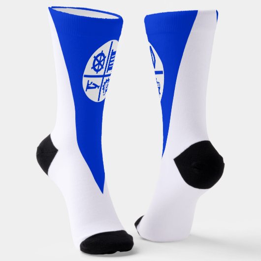 Chaussette Drapeau urbain de Minneapolis (Minnesota) (Angulaire)