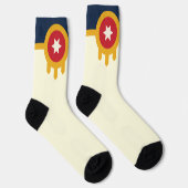 Chaussette Drapeau urbain de Tulsa (Oklahoma) (Droite)