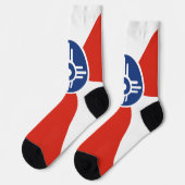 Chaussette Drapeau urbain de Wichita (Kansas) (Gauche)