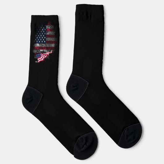 Chaussette Drapeau USA (Droite)