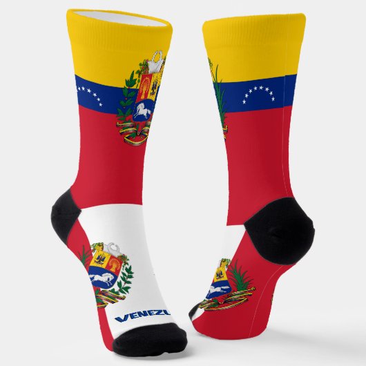 Chaussette Drapeau vénézuélien patriotique, Venezuela durable (Angulaire)