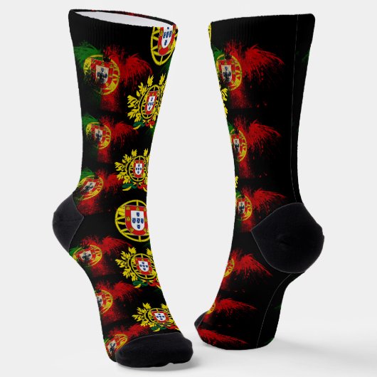 Chaussette Drapeaux portugais (Angulaire)