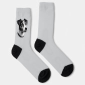Chaussette Drawing of Jack Russell Terrier (Droite)