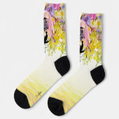 Chaussette Dreamcatcher avec chat | Suivez vos rêves personna (Gauche)